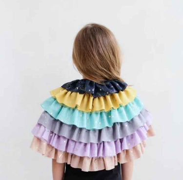 Rainbow Ruffle Cape